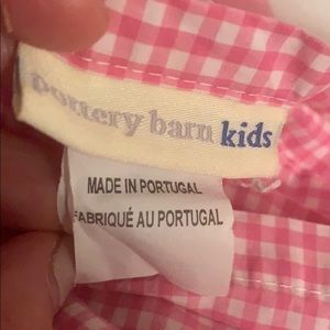 Pottery Barn Kids Bedding - PBK- twin pink gingham duvet, flat and fitted Pottery Barn Kids Bedding - PBK- twin pink gingham duvet, flat and fitted